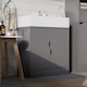 image 4 of Bathroom Sink Cabinet with Partial Pedestal | Grey | 60 x 60 x 30 | 1