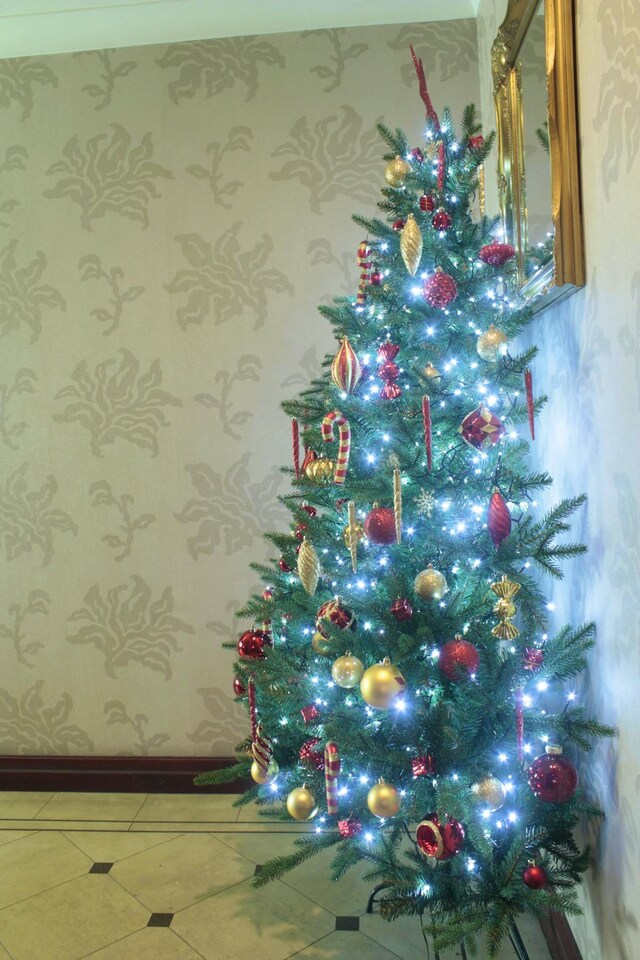 image 1 of Christmas Tree World 4ft Woodland Pine Half Tree