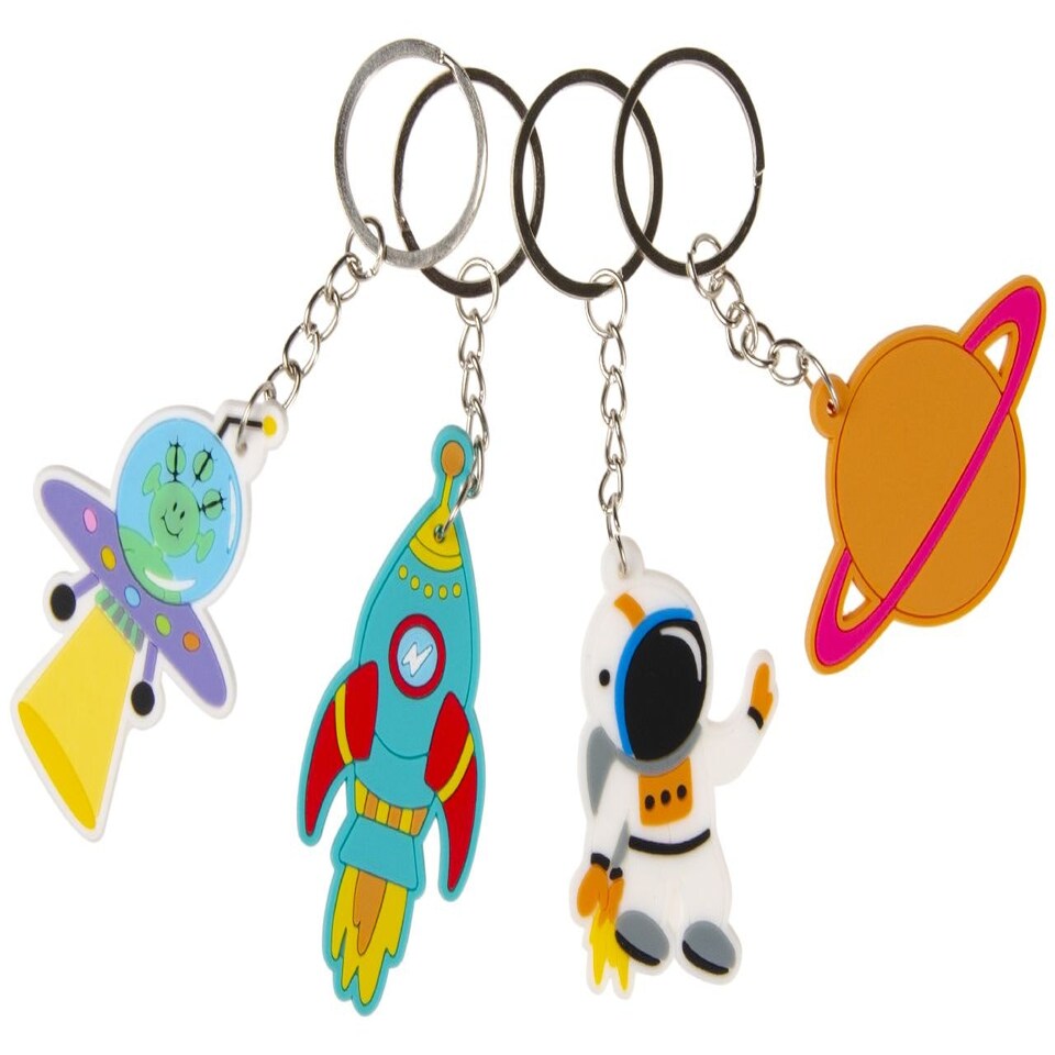 image 1 of Pack of 12 Space Design Keychains