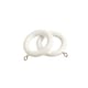 image 3 of 28mm Wooden White Curtain Pole Set 50cm | White | White
