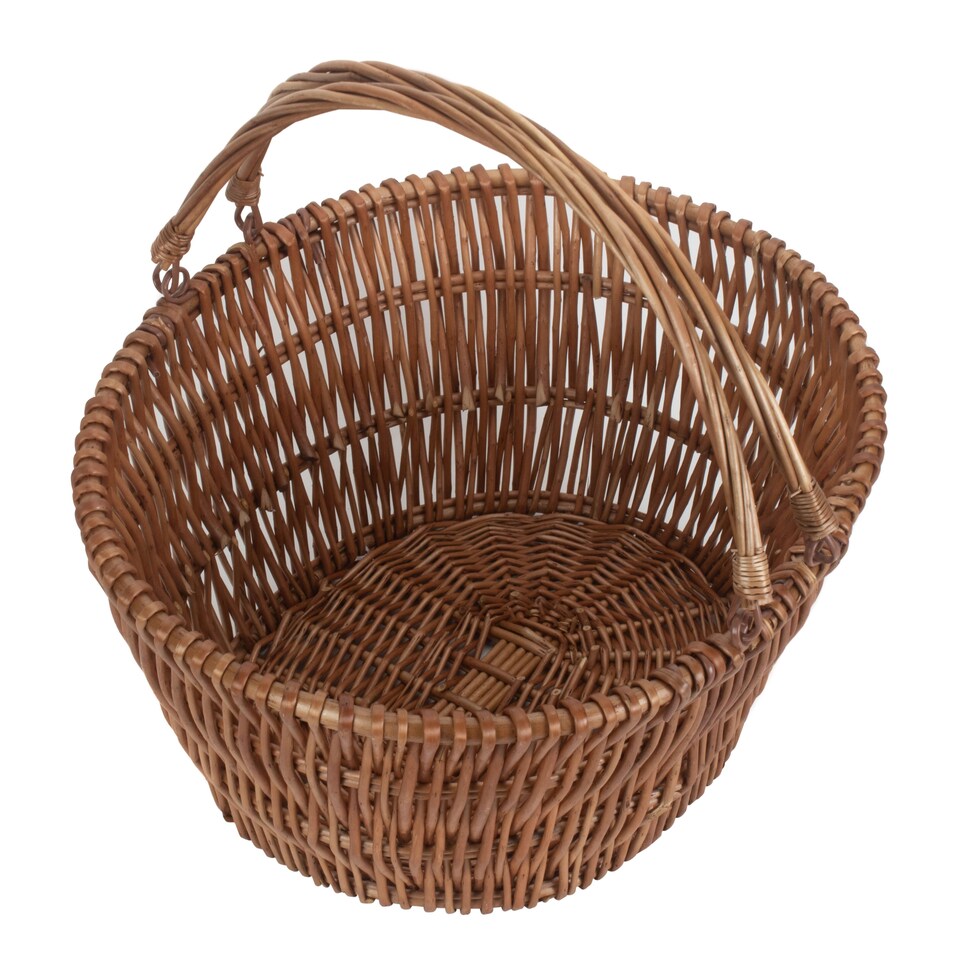 image 1 of Shopping Basket Chatsworth Market Basket | Brown | Brown | S