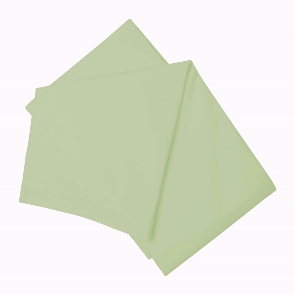 Belledorm Brushed Cotton Flat Sheet - Green Apple - Kingsize