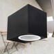 image 3 of First Choice Lighting Set of 6 Falmouth Black Downwards Outdoor IP44 Wall Light Black | Clear