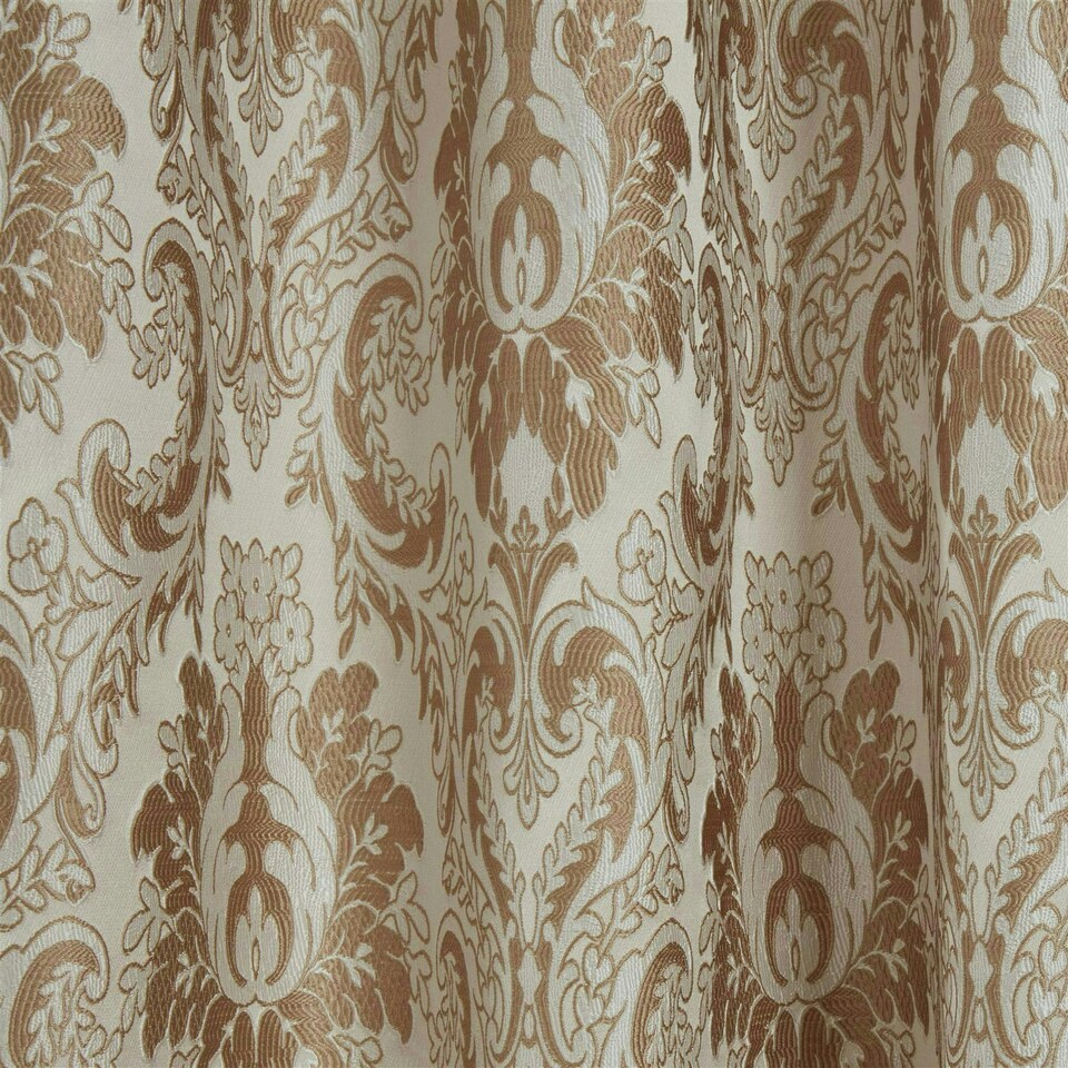 image 1 of Tegola Pencil Pleat Curtains - Brown - 117cm x 183cm