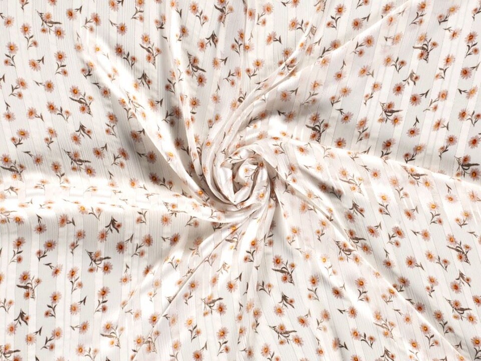 Cream Lurex Sparkle Sheer Chiffon Fabric for Dressmaking, 150cm / 59" Wide - per metre