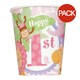 image 1 of Unique Party Safari 1st Birthday Party Cup (Pack of 8) - Pastel/Pink - One Size