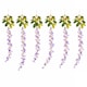 image 1 of Gardenwize Solar Decorative Wisteria Flower Lights (6 Piece w/ 60 LED)