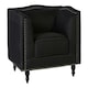 image 2 of Interiors by Premier Black Fabric Chair, Enchanting Sleep chair, Easy to Assemble Borg Chair, Comfy Office Chair