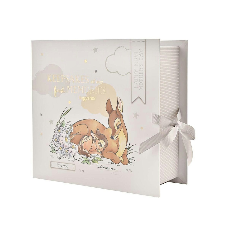image 1 of Magical Beginnings Bambi Keepsake Box - First Mothers Day White