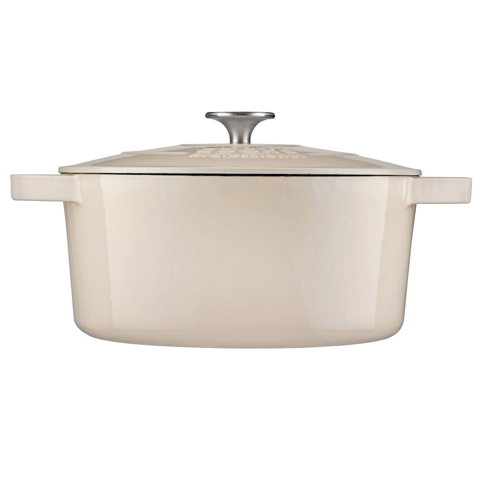 image 1 of Cooks Professional Casserole Dish 26cm – Ovenproof Pan with Lid | White | White