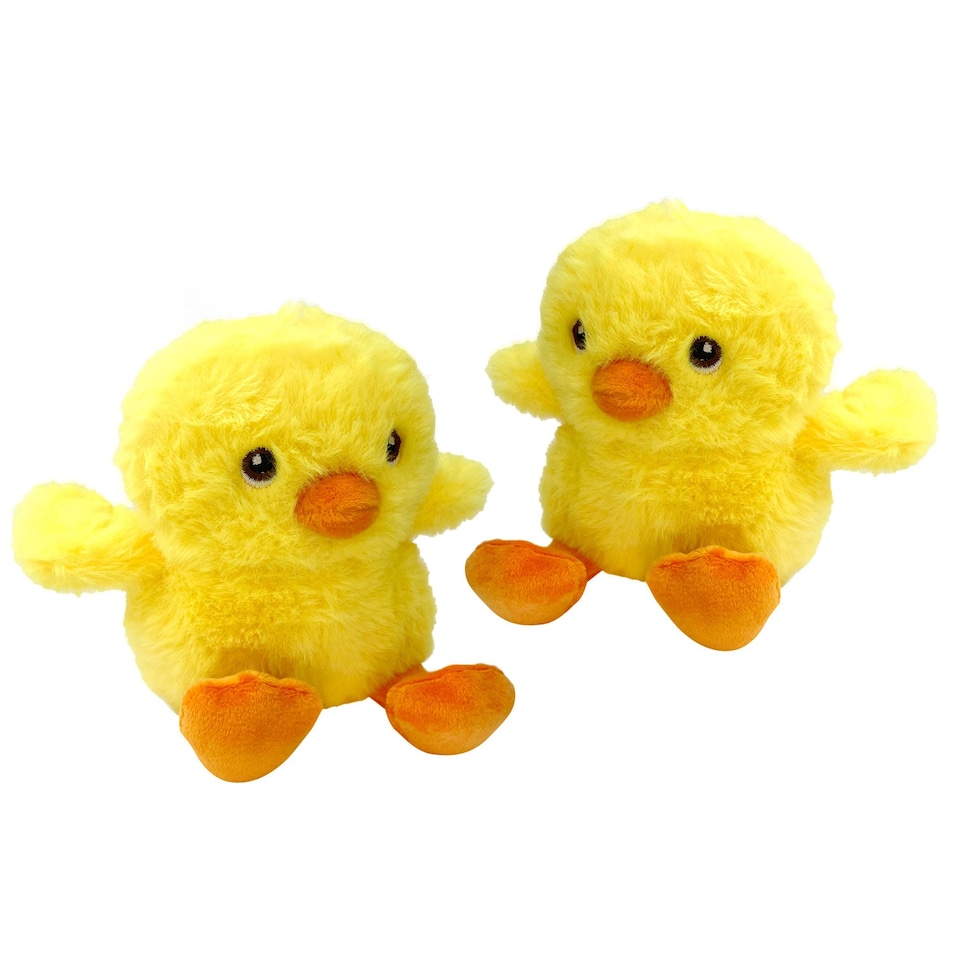 image 1 of VFM e-Store Baby Chick Soft Toy Easter Plush - 2 Pack, 100% Recycled Materials
