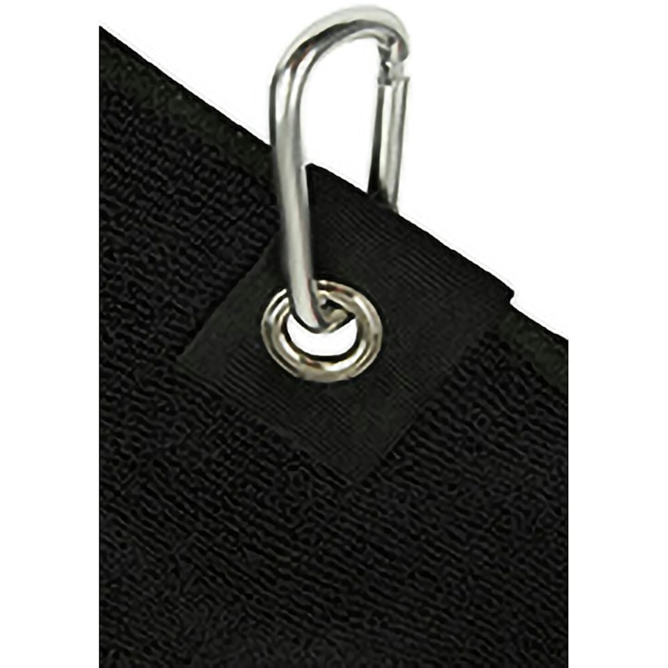 image 1 of Towel City Microfibre Golf Towel - Black - One Size (UTPC3036)