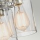 image 3 of Brinley 3 Light Flush Mount Ceiling Light Brushed Nickel, E27