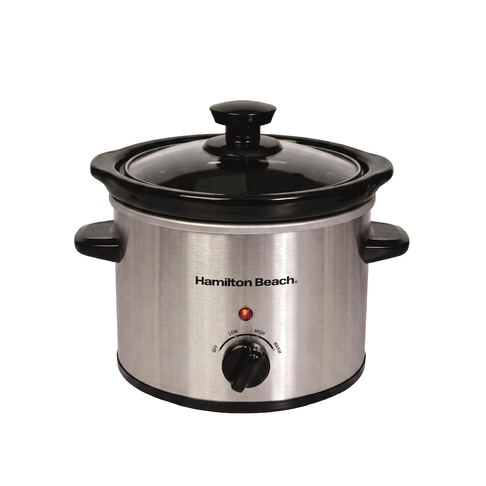 image 1 of Hamilton Beach 'The Mighty Mini' 1.8L Silver Slow Cooker