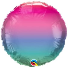 Jewel Ombre Round Foil Helium Qualatex Balloon 46cm / 18 in