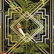 image 1 of Holden Décor Congo Geometric Wallpaper - Black/Green - 10m x 53cm Black