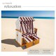 image 3 of Beach Chair Sylt with cushions, footrest and rain cover | Red | red/white | 1