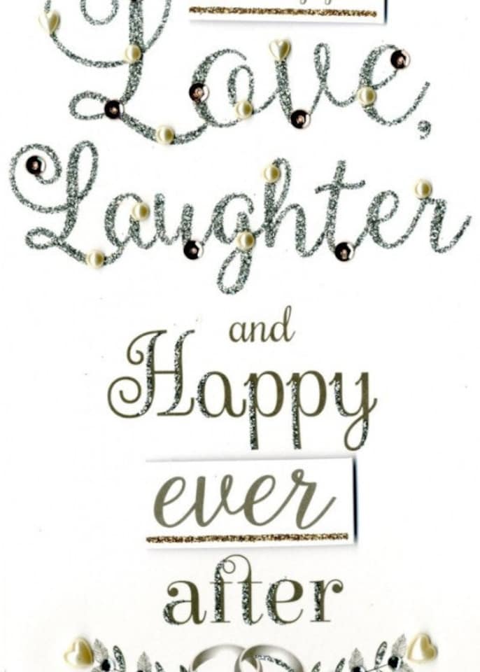 image 1 of Champagne Wishing You Love, Laughter and Happy Ever After
