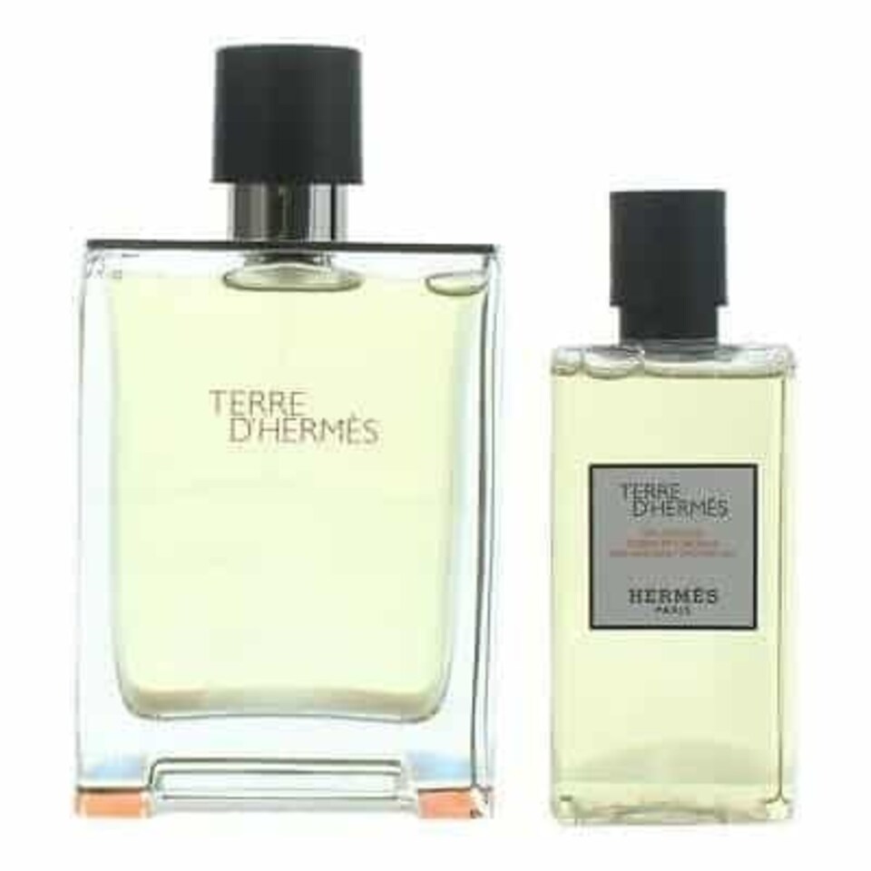image 1 of Hermes Terre d'Hermes Eau de Toilette 100ml & Shower Gel 80ml Gift Set For Him