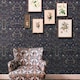 image 3 of The Chateau By Angel Strawbridge The Wild Flower Garden Wallpaper - Indigo/Green/Pink - 10m x 53cm | Blue