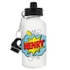 image 1 of Personalised Super Hero Drinks Bottle | White | One Size