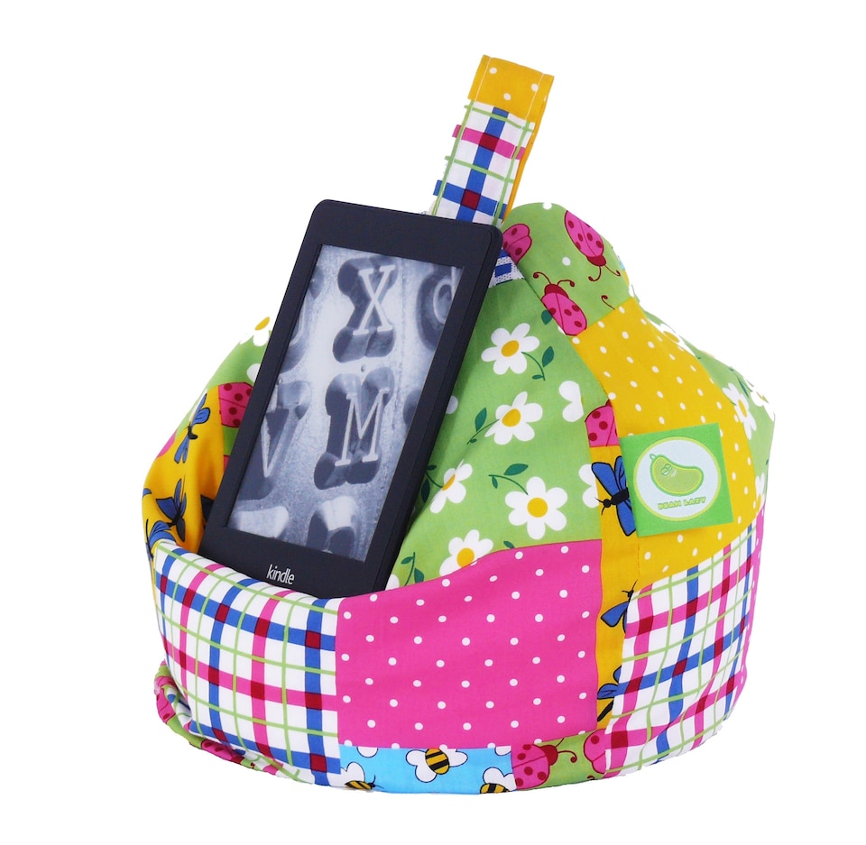 image 1 of Bean Lazy Ladybird Patchwork Tablet eReader and Book Mini Bean Bag