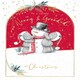 image 3 of Bears With Snowman Nanny And Grandad Christmas Card