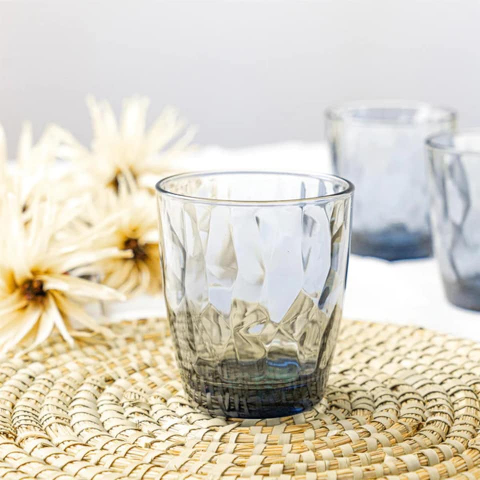 image 1 of Bormioli Rocco Coloured Tumbler Glasses - Pack of Six | Blue | 6