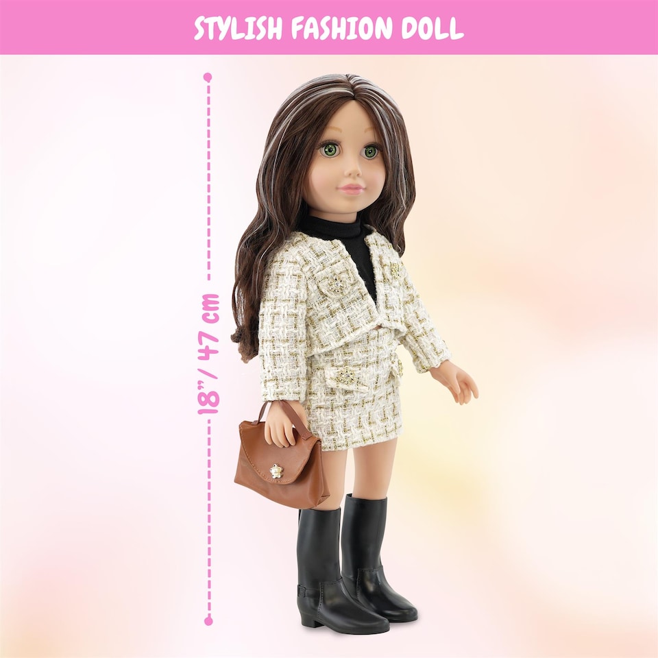 image 1 of BiBi Doll 18" Kiara Fashion Doll Toy With Movable Limbs