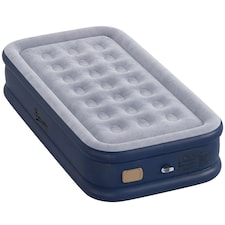 Outsunny Inflatable Mattress, Air Bed with Built-in Pump | Grey | Grey | Double