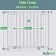 image 3 of Safetots Elite Pressure Narrow Safety Gate, 65.5cm - 74.5cm, Matt Grey, Narrow Pressure Fit Stair Gate