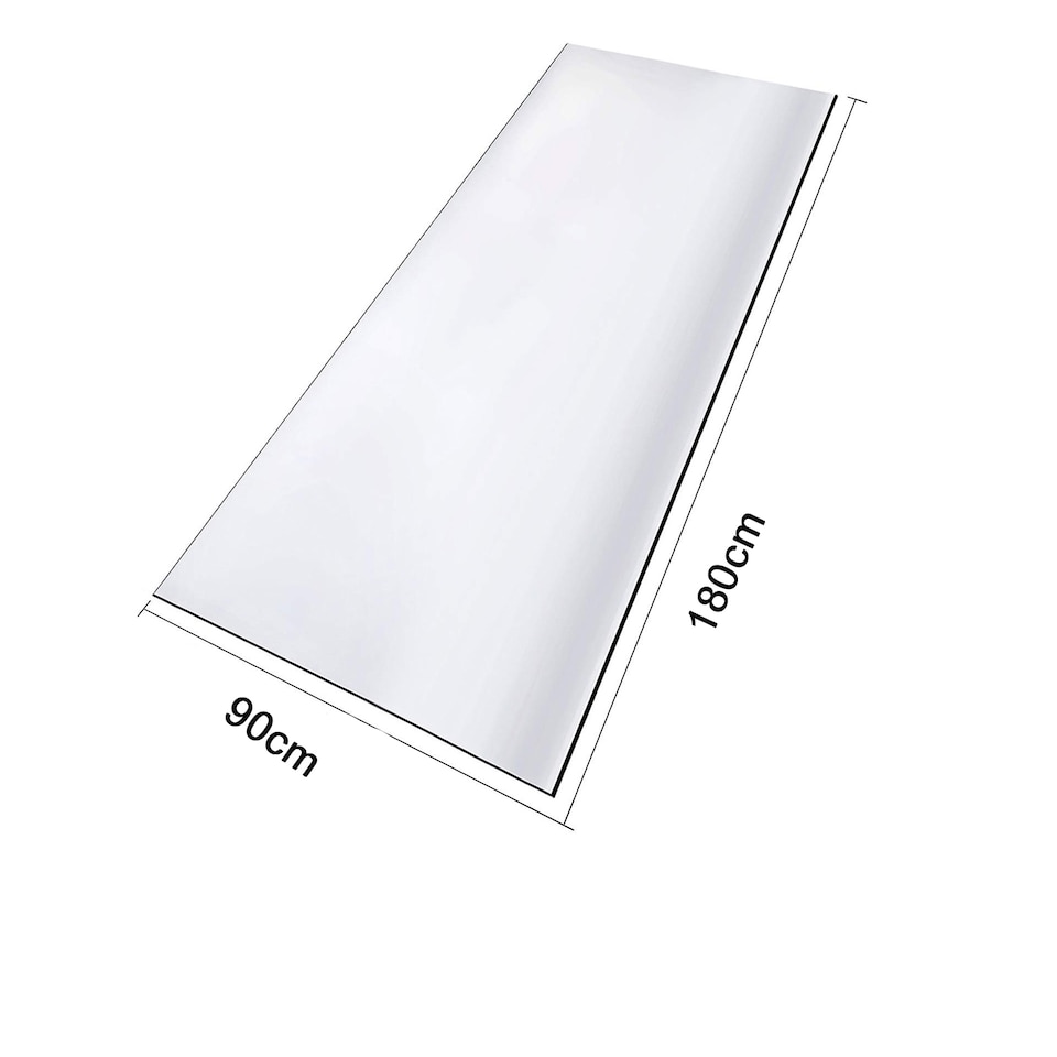 image 1 of Clear Plastic Table Cover, Transparent Protector - 90cm x 180cm