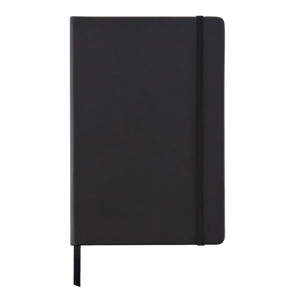 image 1 of XD Collection Deluxe Hard Cover PU A5 Notebook - Black - One Size