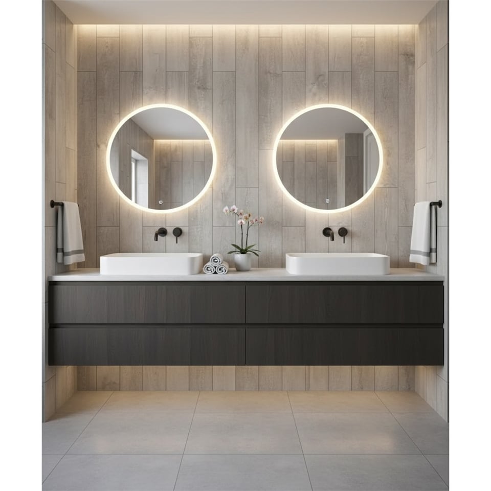 image 1 of Premium Ash Grey Matt Porcelain Wood Effect Floor Tile (180 Pack - 20 Box - 24.4m2 Coverage) - Sink- Inspired by Latin America