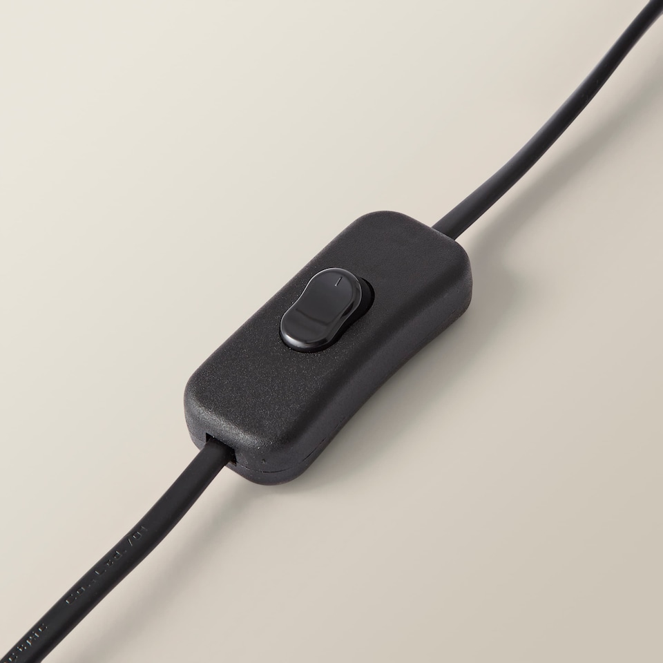 image 1 of ValueLights Hiru Black 3 Tier Shelf Floor Lamp Grey Shade & Bulb | Grey