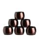 image 1 of Argon Tableware Metallic Napkin Rings - 4.5cm - Dark Red - Pack of 6 Red