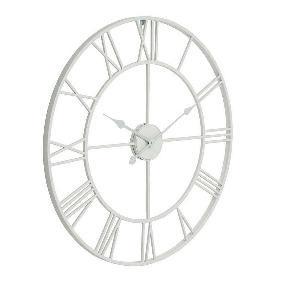 image 1 of Skeleton Wall Clock - Metal - L5 x W70 x H70 cm - White White
