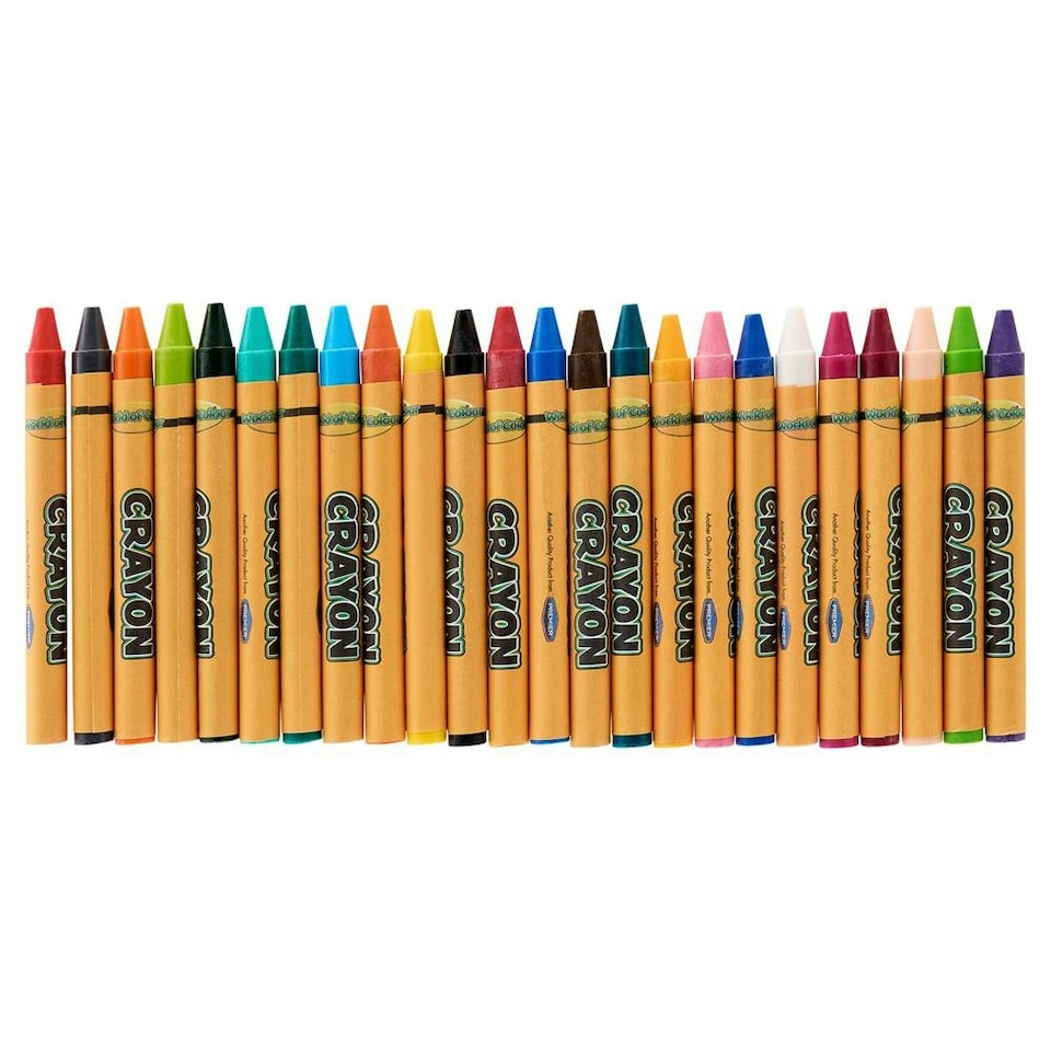 image 1 of Box of 24 Wax Crayons by World by Colour
