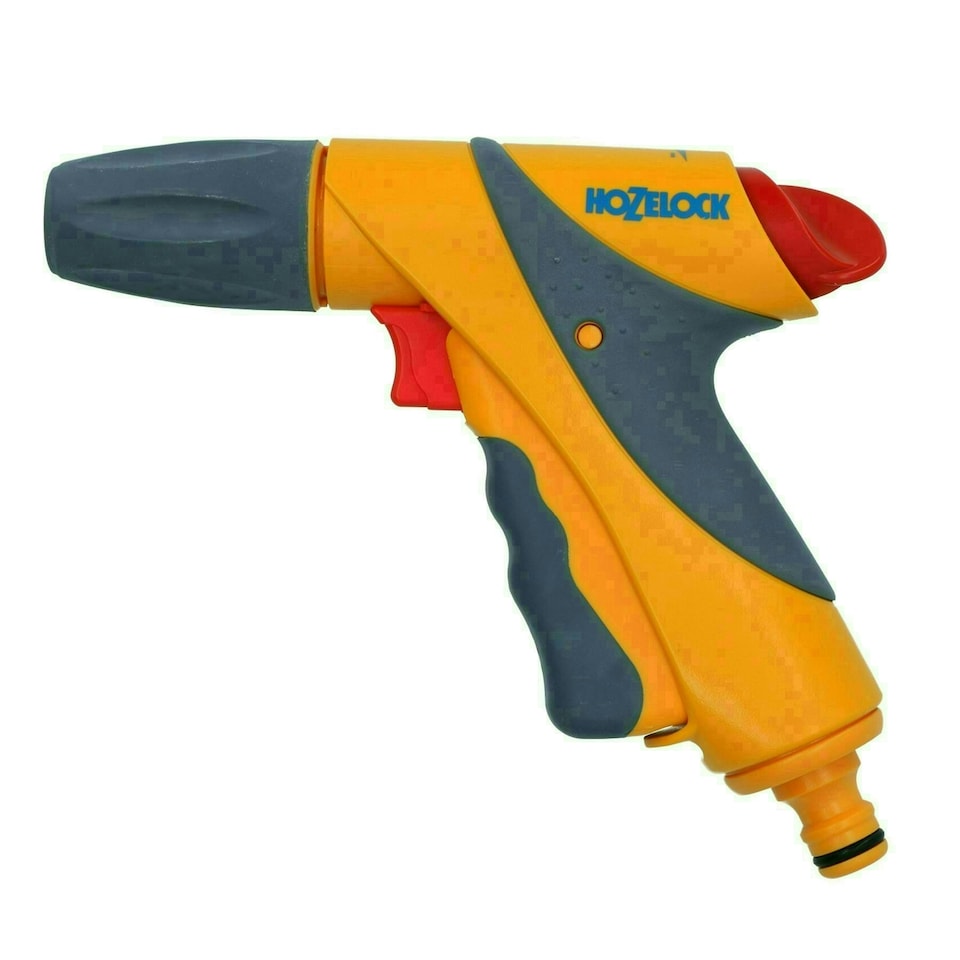 image 1 of Hozelock Jet Spray Plus Nozzle Garden Hose Pipe Water Gun 3 Function Cleaning