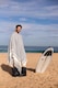 image 6 of Decathlon Poncho beach towel 190 x 190 cm grey blue