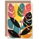 image 1 of Plant Lover Boho Leaves Modern For Her Birthday Card