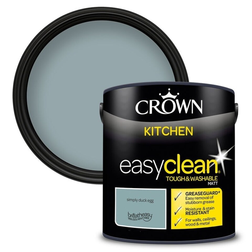 image 1 of Crown Easyclean Kitchen Matt 2.5L Simply Duck Egg