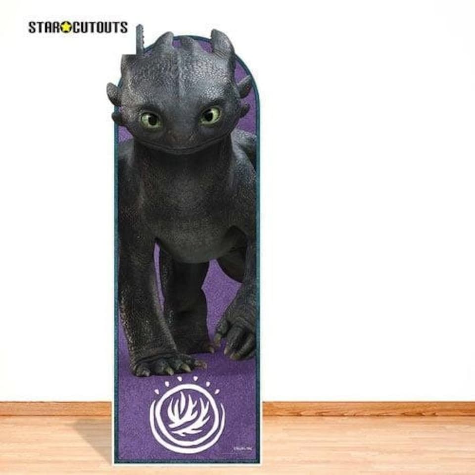 image 1 of Toothless 3D How To Train Your Dragon Live Action Single Backdrop Cardboard Cutout 186cm