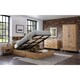 image 2 of Natural Oak Ottoman Storage Bed - Double 4ft 6" (135cm)