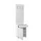 image 1 of Adore White Hall Stand with Drawer, Hooks & Shoe Cupboard - Entryway Organiser White
