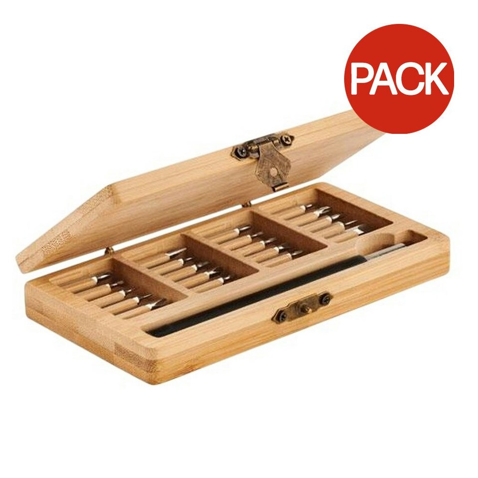 image 1 of MidOcean Bamtool Precision Screwdriver Set (Pack of 24) - Wood - One Size