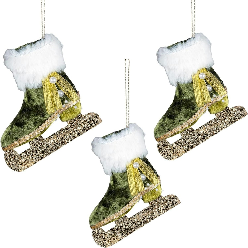 image 1 of Ice Skate Green 11x12cmation