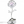 Silver with lilac crystal