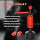 image 9 of HOMCOM Boxing Punch Bag Stand w/ Rotating Flexible Arm Speed Ball Waterable Base Black