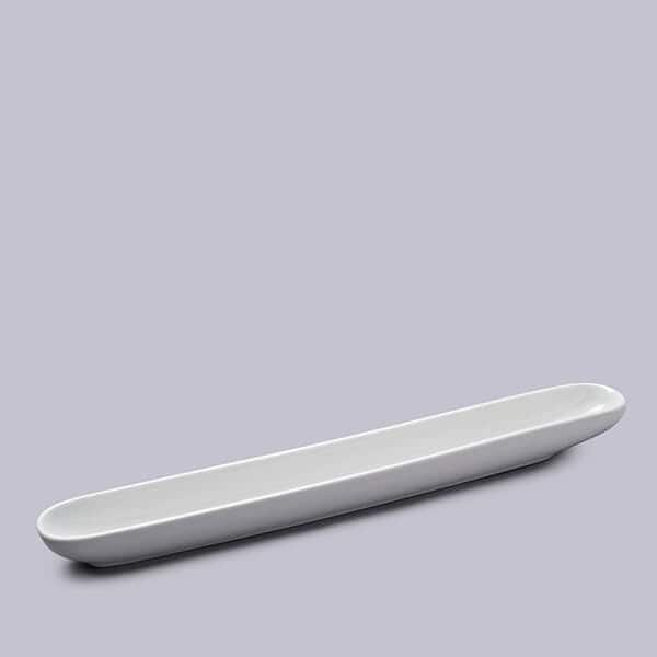 WM Bartleet & Sons Porcelain Olive Serving Dish in White